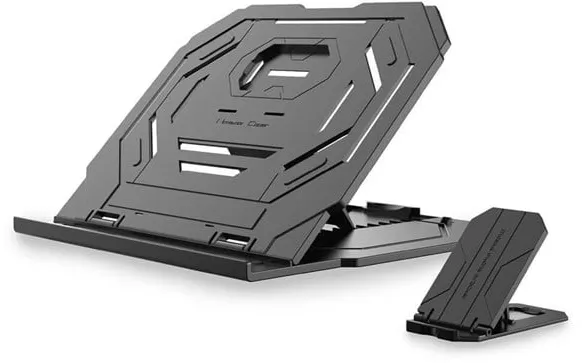 Desire2 2in1 Bärbart Laptopstativ Svart 360 Rotationsbar