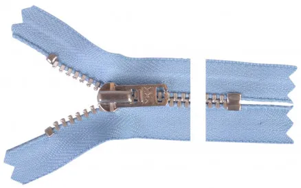 YKK Dragkedja Aluminium 15cm 4mm Ljusblå