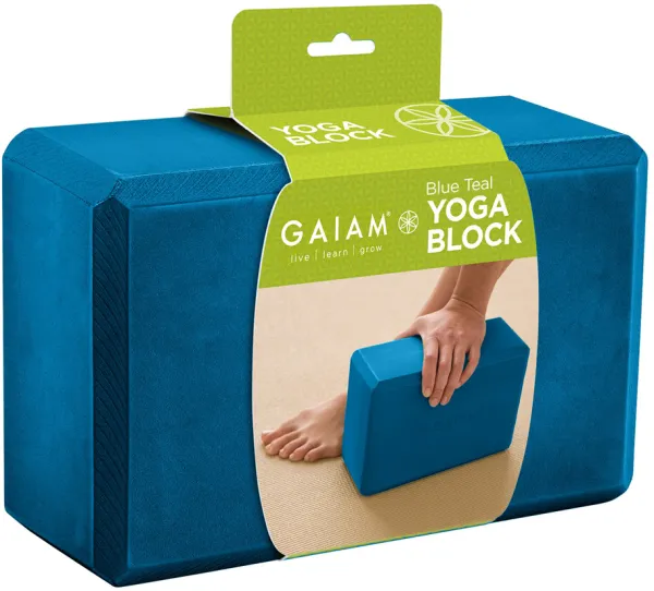 Gaiam Yogablock Turkosblå